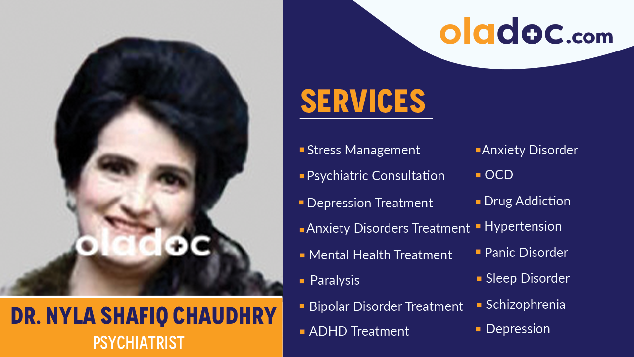 Services  provided by Dr. Nyla Shafiq Chaudhry